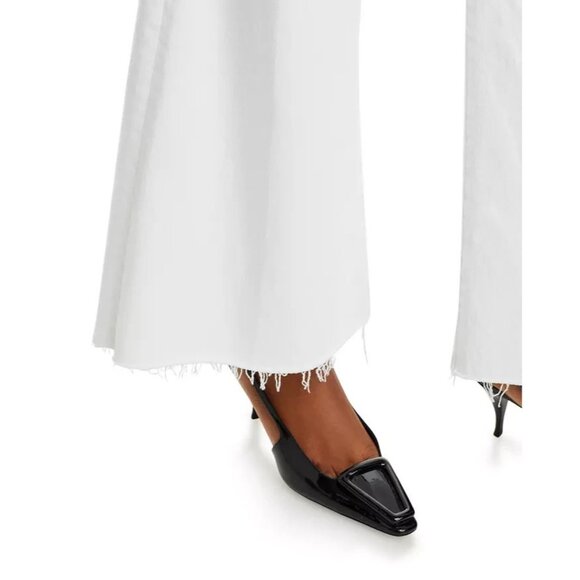 Mother The Roller Fray Jeans Women's 27 Fairest Of Them All High Rise Wide Leg - Picture 6 of 15